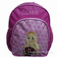 School Backpack with Embroidery and Puff Printing, Made of 420D/PVC